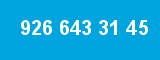 926 643 31 45